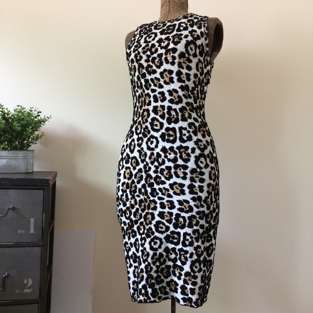 MICHAEL Michael Kors Animal Print Sweater Dress